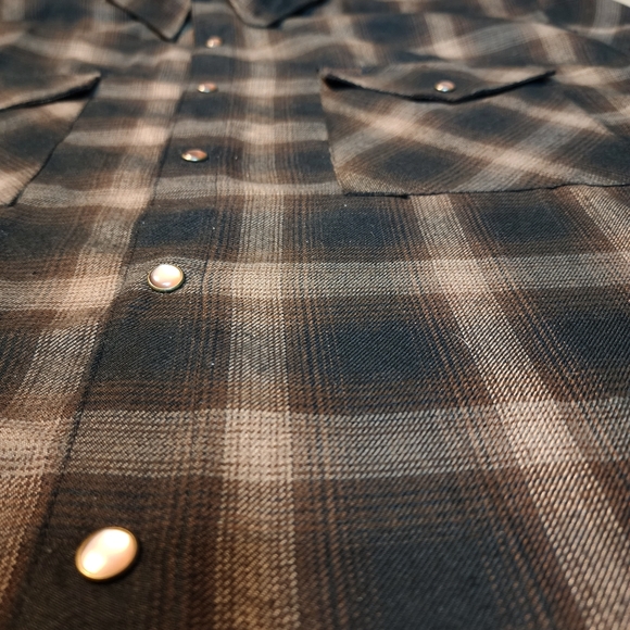 DIXXON The BOURBON Flannel Shirt - Men's 3XL - OG Pre-Pleat - Snaps RARE - Picture 4 of 4